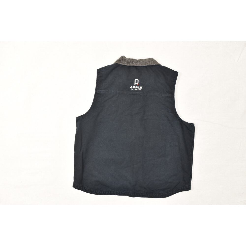 Carhartt 104277 Sherpa Lined Vest Black Cotton Duck Canvas Loose Fit Size XL - Picture 7 of 11